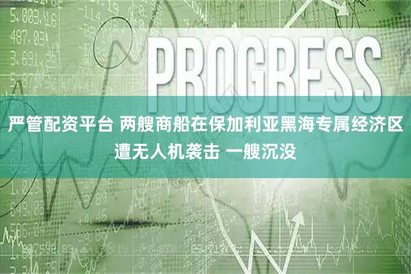 严管配资平台 两艘商船在保加利亚黑海专属经济区遭无人机袭击 一艘沉没